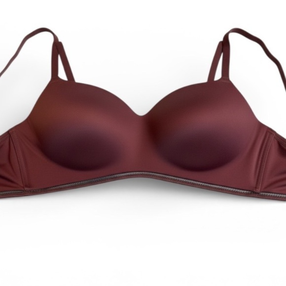 ✨Auden 36D Lightly Lined T-shirt Bra Maroon Adjustable Straps Everyday Comfort - Picture 1 of 7